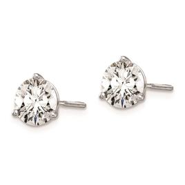 Pure Fire 14kt. White Gold Certified 2ctw. Diamond Stud Earrings