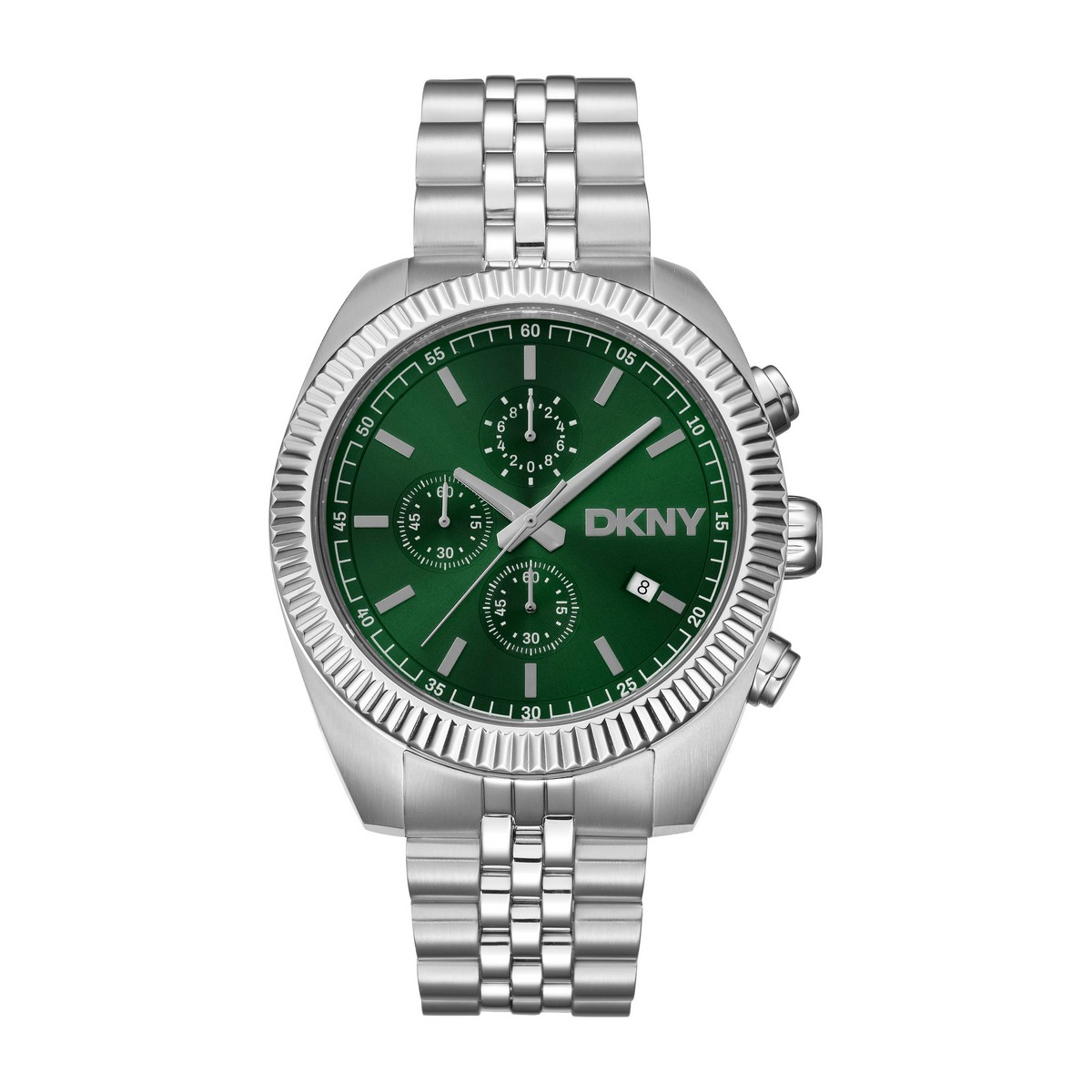 Mens DKNY Chronograph Green Dial Bracelet Watch - DK1G134M0085