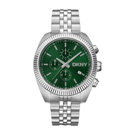 Mens DKNY Chronograph Green Dial Bracelet Watch - DK1G134M0085