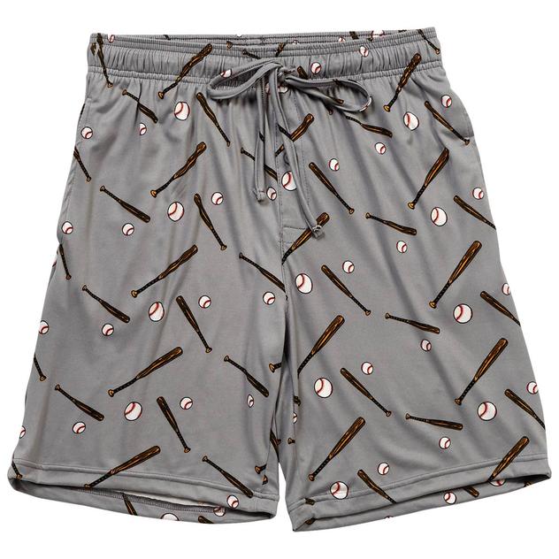 Mens Preswick & Moore® Baseballs & Bats Pajama Shorts