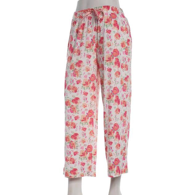 Plus Size MUK LUKS® Floral Cloud Knit Capri Pajama Pants