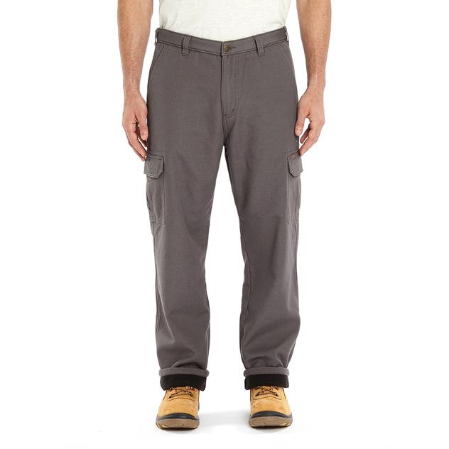 Mens Stanley® Fleece Lined Solid Canvas Cargo Pants