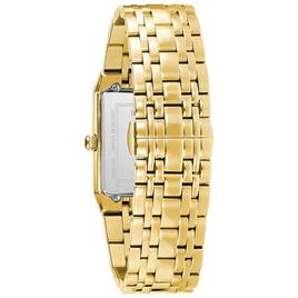 Mens Bulova Quadra Gold Plated Bracelet Watch - 97D120