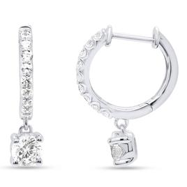 Nova Star(R) Sterling Silver 1/2ctw. Lab Grown Diamond Earrings