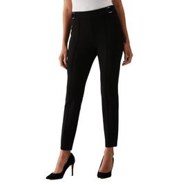 Womens Rafaella(R) Ponte Slim Ankle Dress Pants w/ Hardware