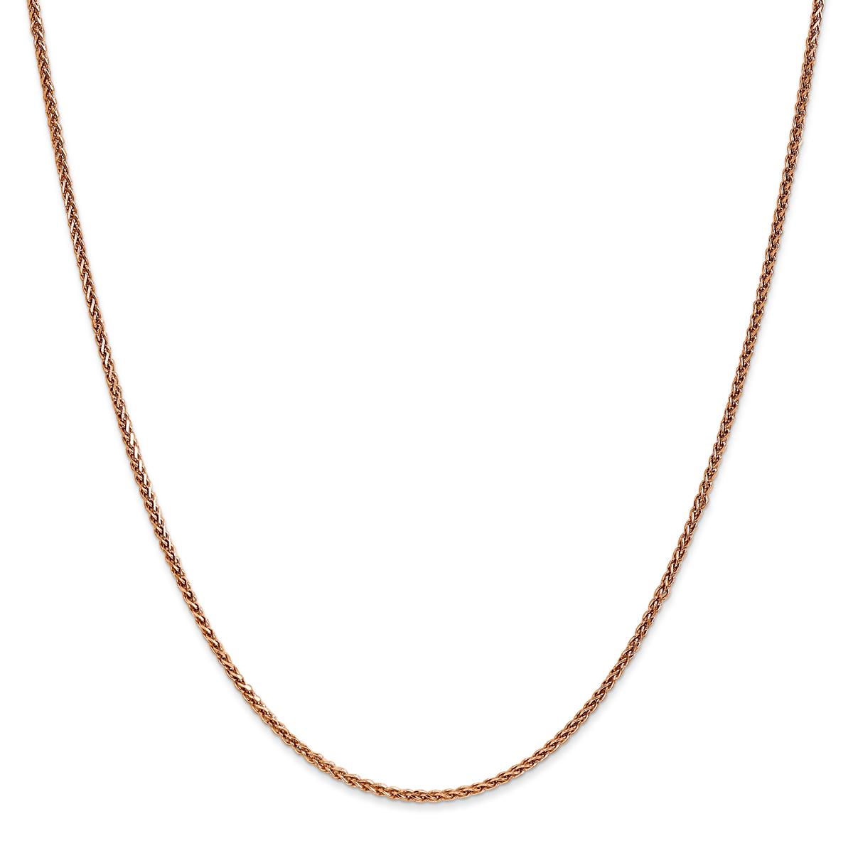 Gold Classics(tm) 1.40mm. 14k Rose Gold Spiga Chain Necklace
