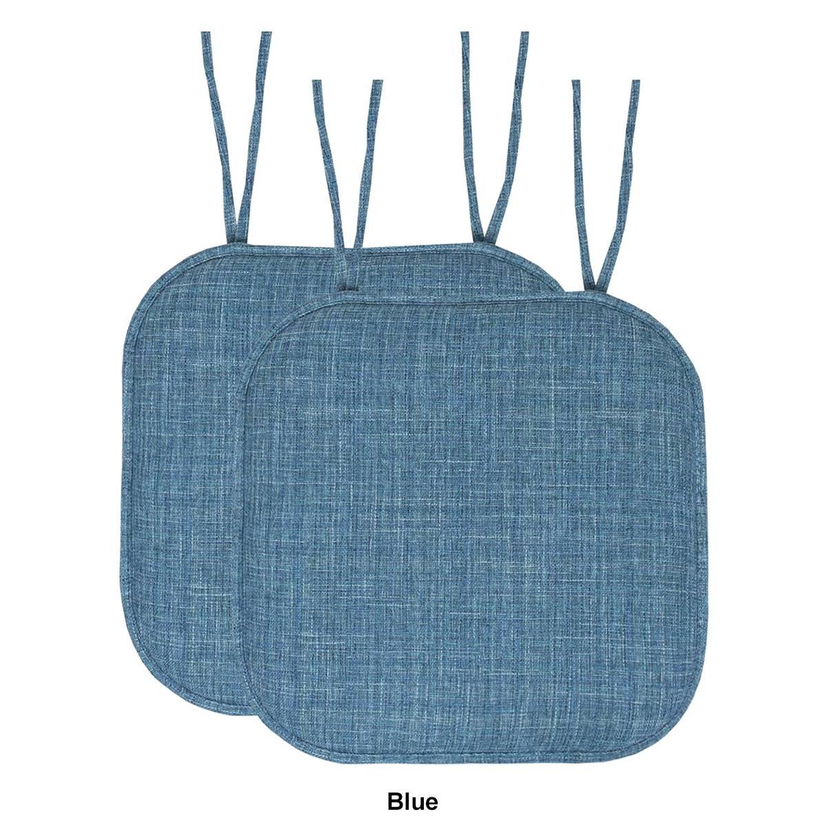 Sweet Home Collection Aria Memory Foam Chair Cushion Pad w/ Ties