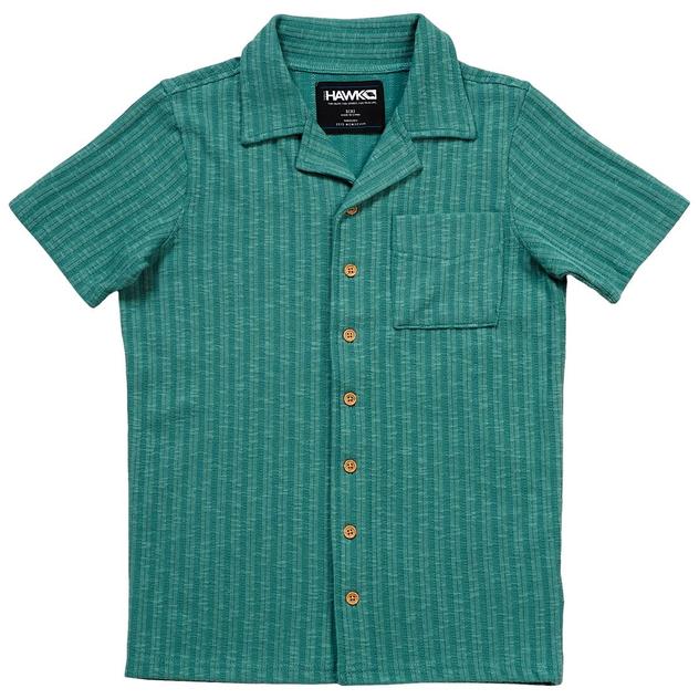 Boys (4-7) Tony Hawk Knit Camp Button Down Shirt
