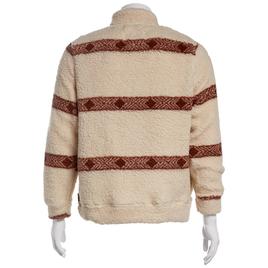 Young Mens Brooklyn Cloth Arrow Stripe Sherpa Shell Hoodie - Sand