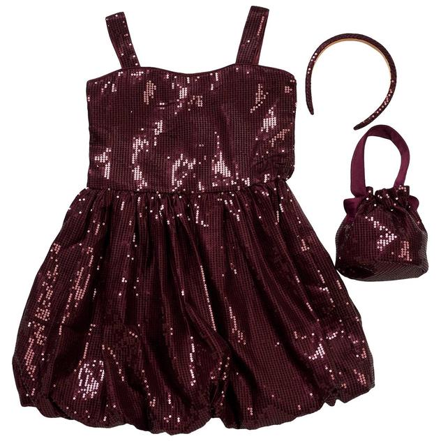 Girls (7-16) BTween® Sleeveless Sequin Bubble Dress w/ Bag