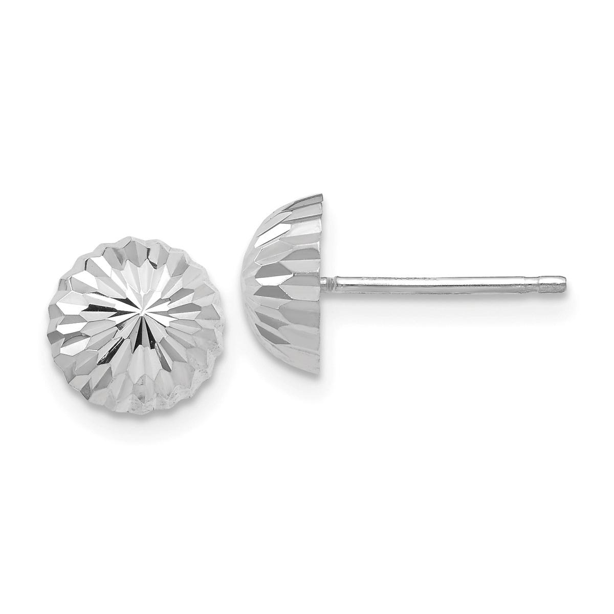 Gold Classics(tm) 14kt. White Gold 8mm Half Ball Post Earrings