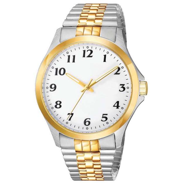 Mens Silver-Tone Dial Analog-Quartz Watch - 50520S-07-H34