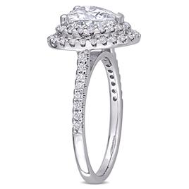 Gemstone Classics™ 10kt. White Gold 2 5/8ctw. Moissanite Ring