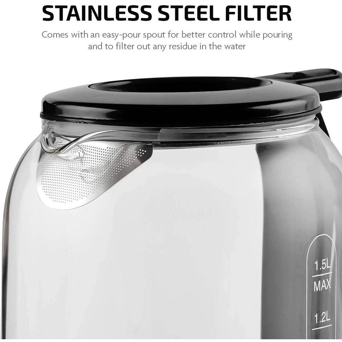 Ovente Electric Hot Water Glass Kettle