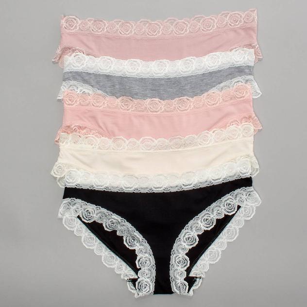 Womens Laura Ashley® 5pk. Bikini Panties - LS9743-5PKEX