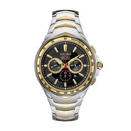 Mens Seiko Coutura Two-Tone Chronograph Watch - SRWZ26