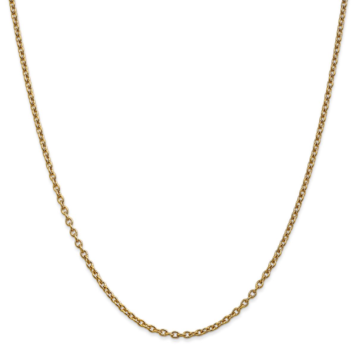 Gold Classics(tm) 2.4mm. 14k Gold Cable Chain Necklace