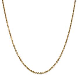 Gold Classics(tm) 2.4mm. 14k Gold Cable Chain Necklace