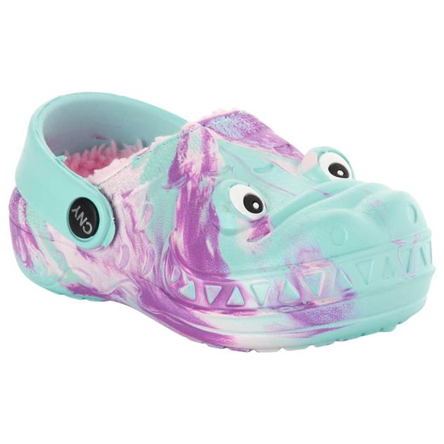 Toddler Girl Capelli® New York Tie Dye Croc Berber Lined Clogs