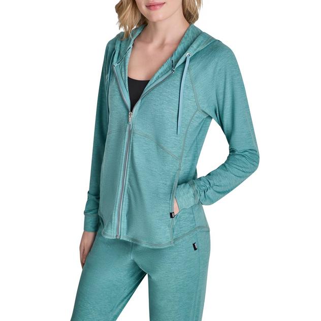 Womens DKNY Sport Space Dye Zip Jacket with Pockets