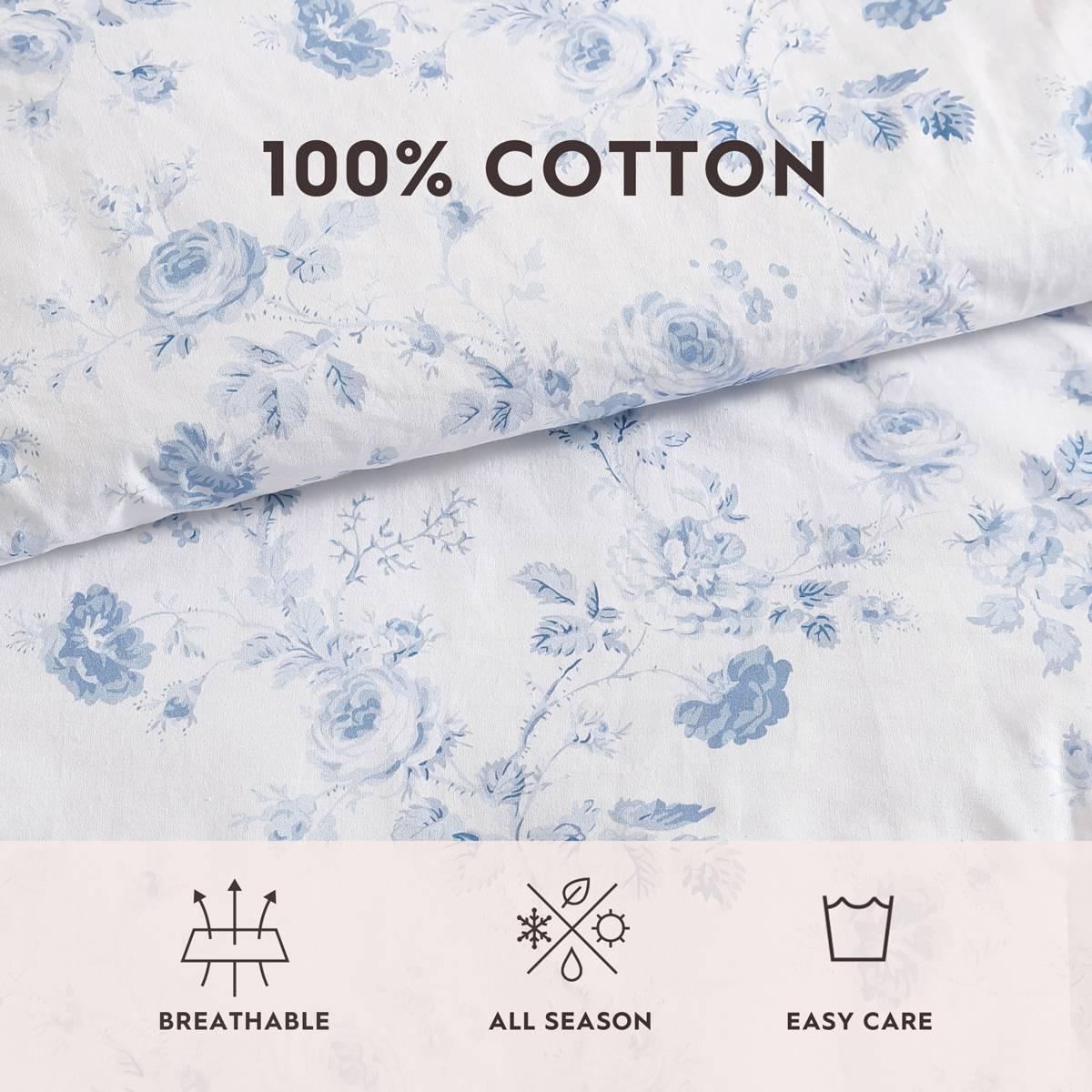 Laura Ashley Belinda Cotton Reversible Comforter Set