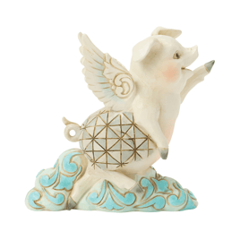 Jim Shore Heartwood Creek Flying Pig Mini Figurine Figurine
