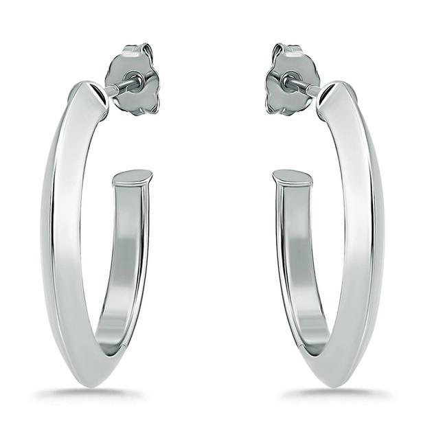 Designs by FMC 3mm X20mm Polished Knife-Edge Post Hoop Earrings
