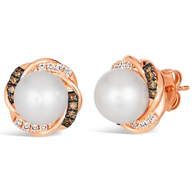 Le Vian® Vanilla Pearls™ Chocolate & Nude Diamonds™ Earrings