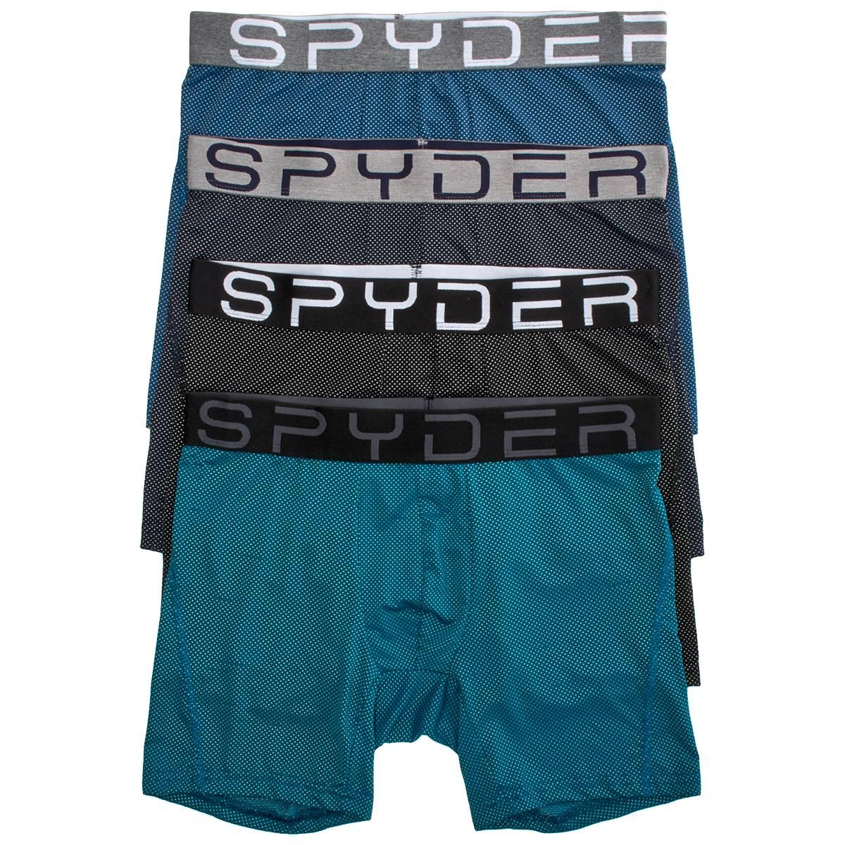 Mens Spyder Logo Band Dotted Knit Boxer Briefs