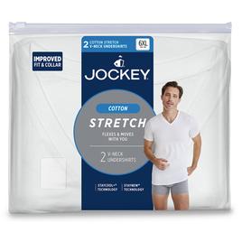 Mens Big Man Jockey® Cotton Stretch V-Neck Undershirt