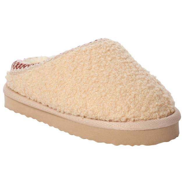 Big Girls Capelli® New York Faux Berber Clog Slippers
