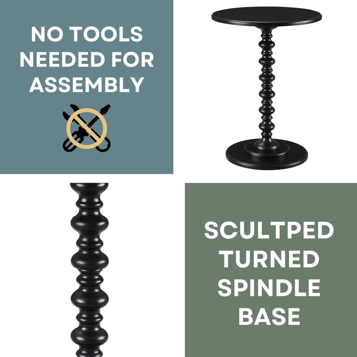Convenience Concepts Palm Beach Spindle End Table