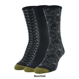 Womens Gold Toe® 3pk Ultra Soft Floral Scroll Crew Socks
