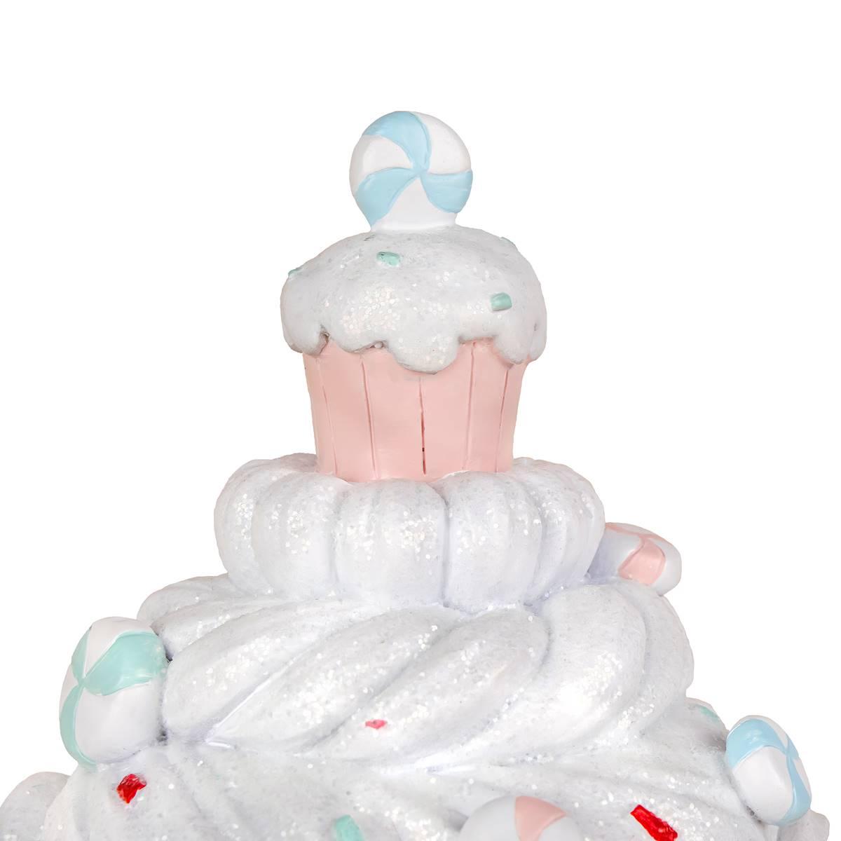 National Tree 8in. Santa Cake House w/ LED Lights
