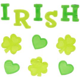 Northlight Seasonal St. Patrick''s Gel Window Clings - Set of 5