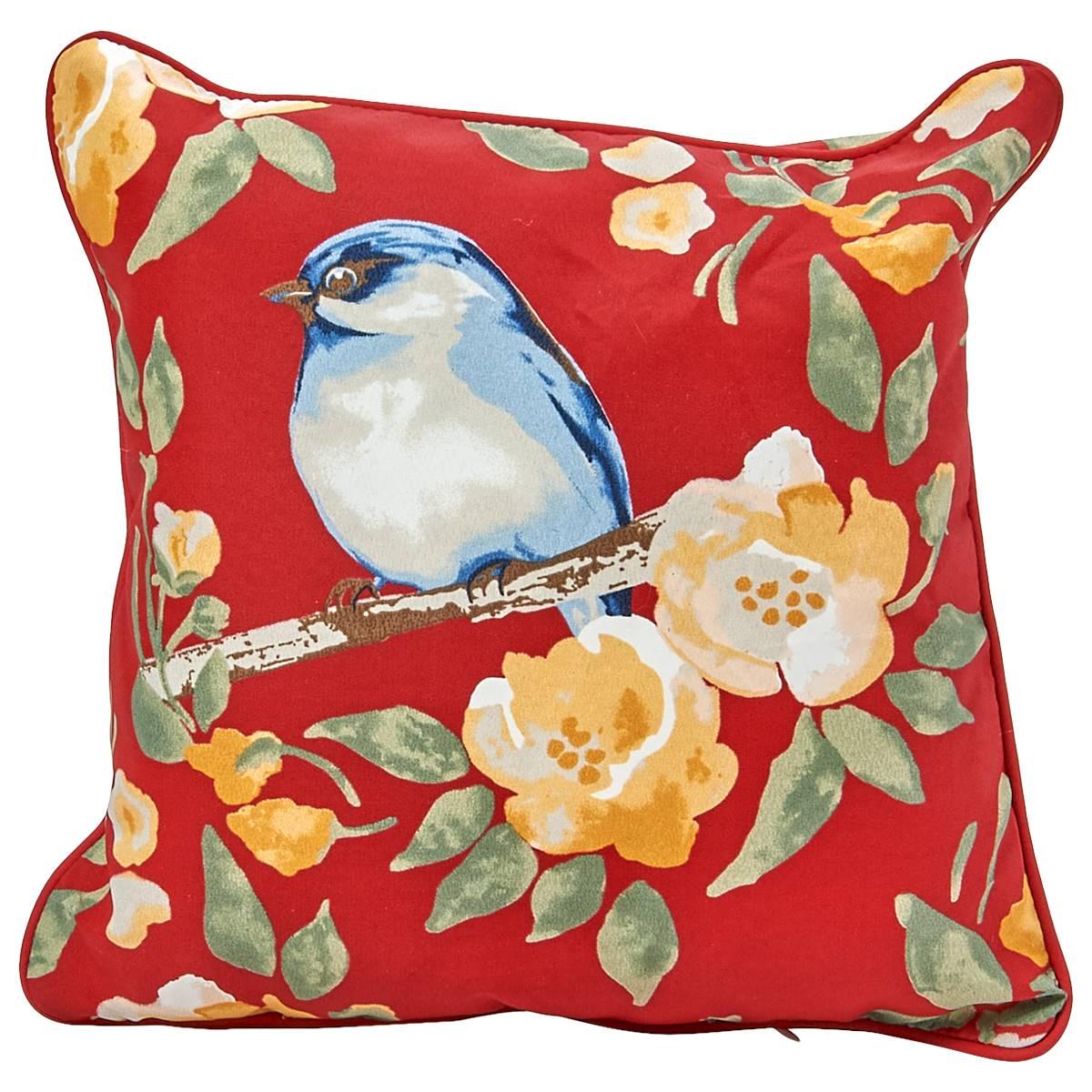 Jordan Manufacturing Floral Bird Pillow