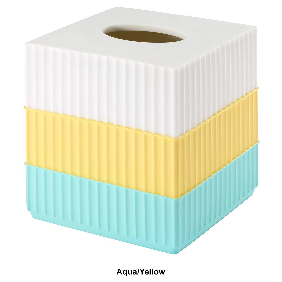 IZOD® Clubhouse Stripe Tissue Box Cover