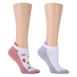 Womens Dr. Motion 2pk. Fall Low Cut Socks