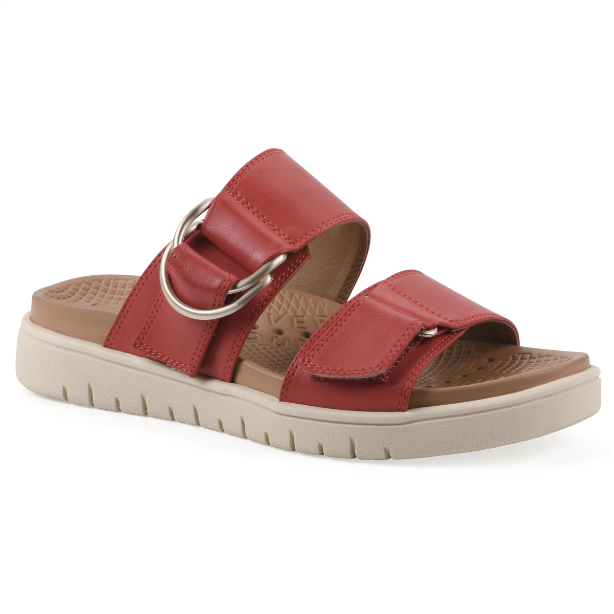 Womens White Mountain Namaste Slide Sandals