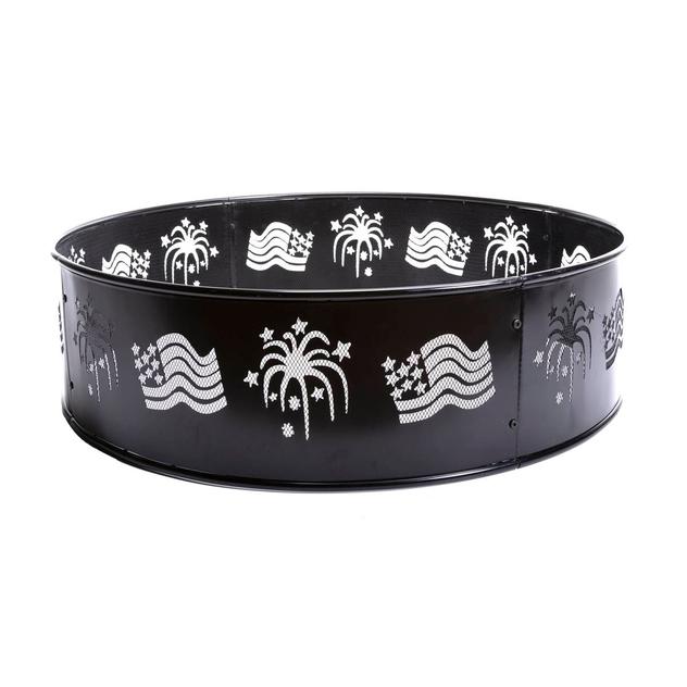 Evergreen Flags & Fireworks Fire Ring