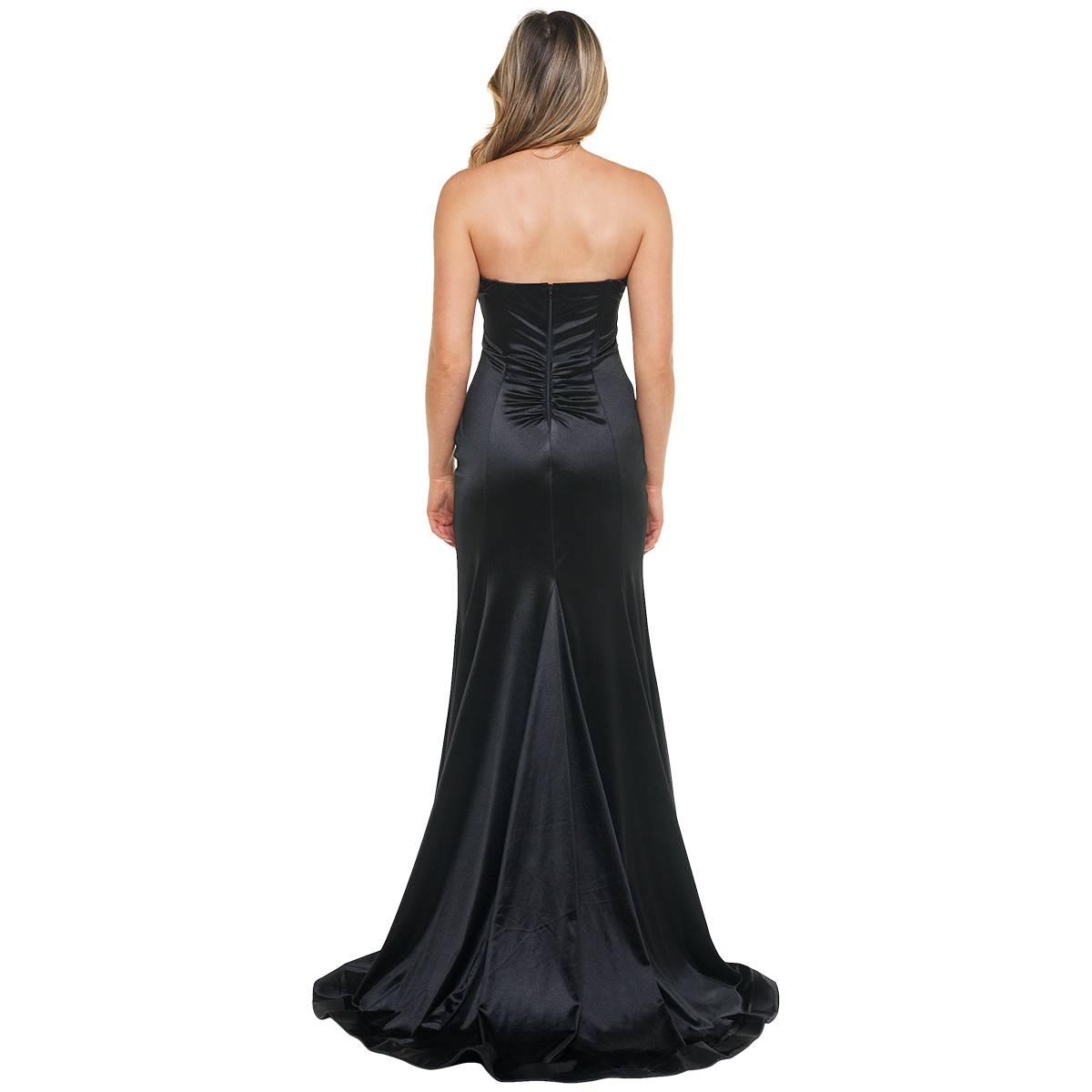 Juniors Emerald Sundae Satin Twist Front Hem Empire Waist Dress