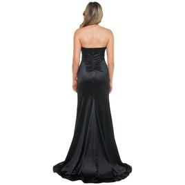 Juniors Emerald Sundae Satin Twist Front Hem Empire Waist Dress