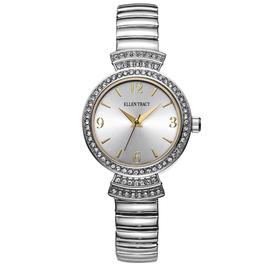 Womens Ellen Tracy Silver-Tone Crystal Watch - ET5466SL