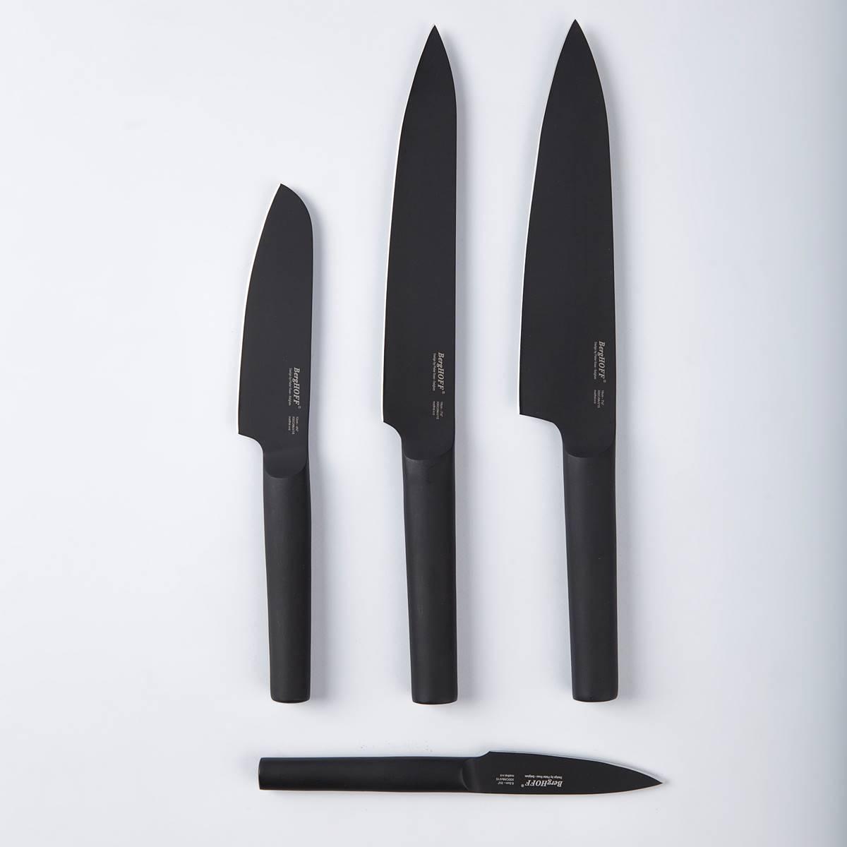 BergHOFF Ron Stainless Steel 3.25in. Black Paring Knife