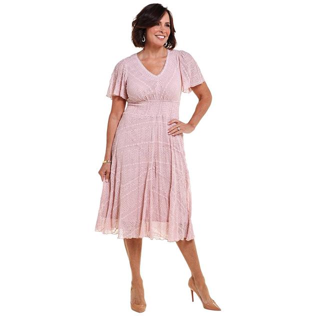 Womens Rabbit Rabbit Rabbit Short Sleeve Lace Empire Waist Dress