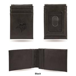 Mens NFL Minnesota Vikings Faux Leather Front Pocket Wallet