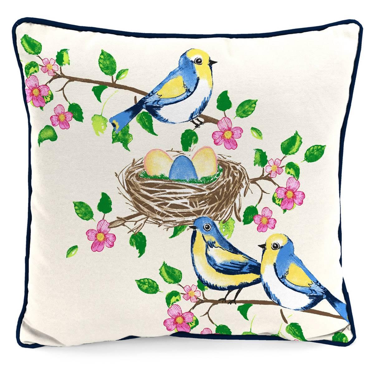 Jordan Manufacturing Bless Our Nest Outdoor Throw Pillow
