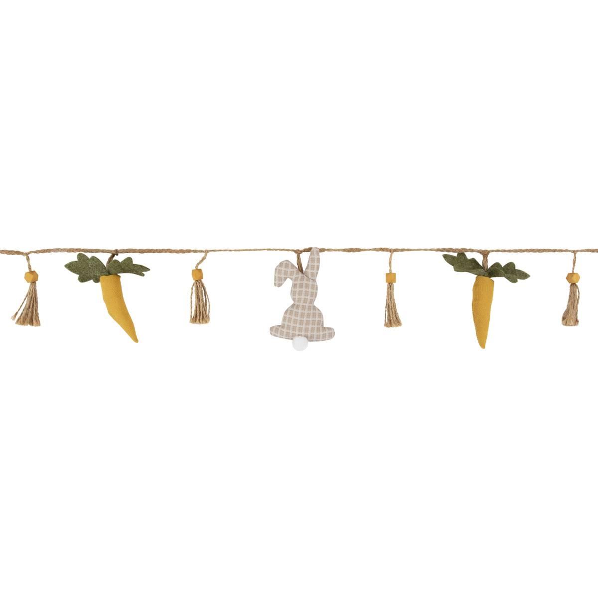 Northlight Seasonal Plush Rabbit & Carrot Twine Easter Garland