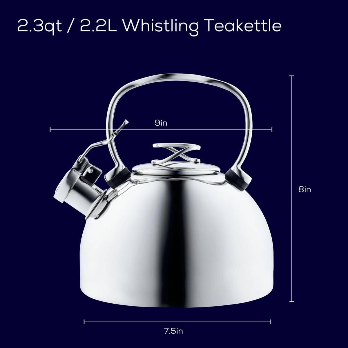 Circulon® 2.3qt. Stainless Steel Whistling Teakettle