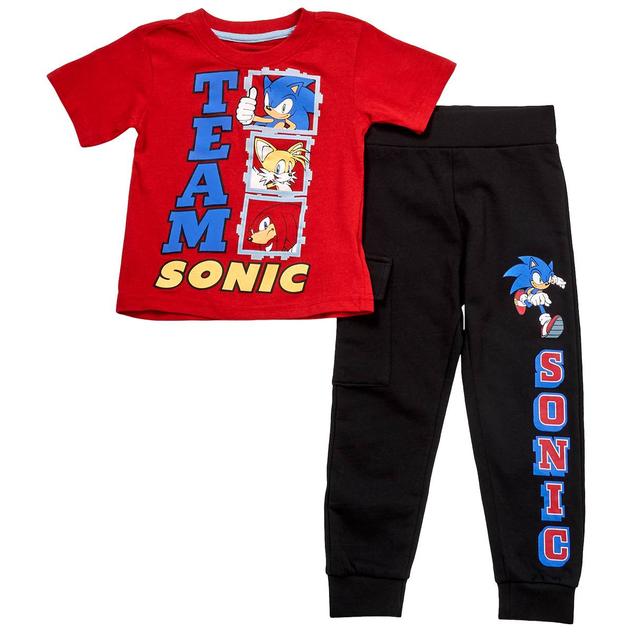 Boys (4-7) Team Sonic™ The Hedgehog Short Sleeve Tee & Jogger Set